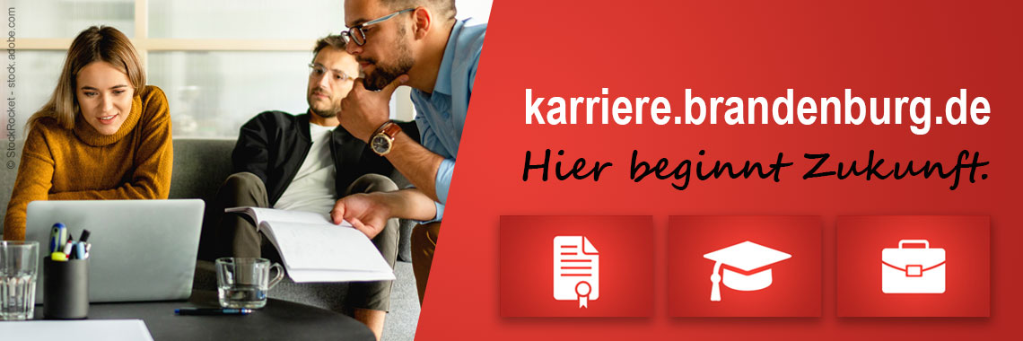 Banner Karriereportal Brandenburg Banner Karriereportal Brandenburg